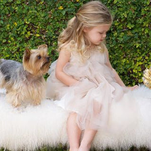 Fairy Floss Tulle Dress . Champagne