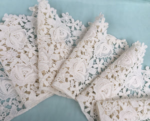 Rose Guipure ivory lace