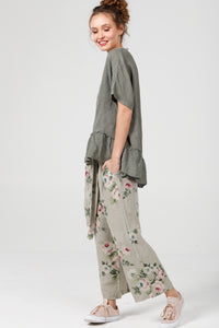 Eva Linen  floral pants   Seamist