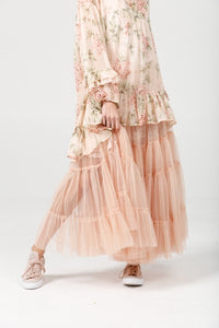 Celeste tulle tutu . Champagne.