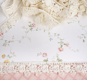 guipure narrow rose lace